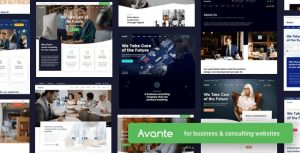 Avante Business and consulting wordpress theme design - codemily